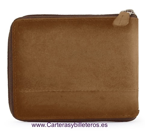 PORTEFEUILLE CACHAREL EN CUIR NAPA LUX FERMETURE ZIP 