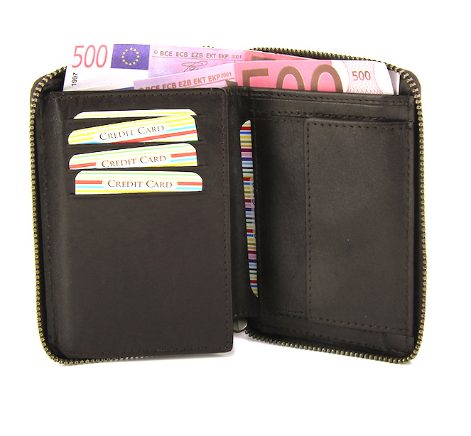 PORTEFEUILLE D' ZIPPER HOMME 