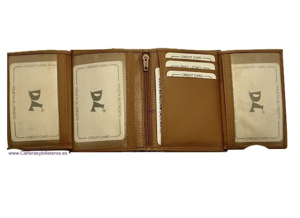 PORTEFEUILLE EN CUIR POUR HOMME AVEC PORTE-CARTES À AILETTES POUR 13 CARTES 