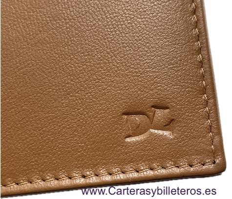 PORTEFEUILLE EN CUIR POUR HOMME AVEC PORTE-CARTES À AILETTES POUR 13 CARTES 