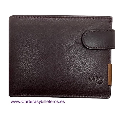 PORTEFEUILLE EN CUIR POUR HOMME AVEC PORTE-MONNAIE ET ​​PORTE-CARTES EXTENSIBLES 