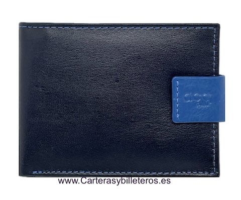 PORTEFEUILLE EN CUIR POUR HOMME AVEC PORTE-MONNAIE ET ​​PORTE-CARTES EXTENSIBLES 