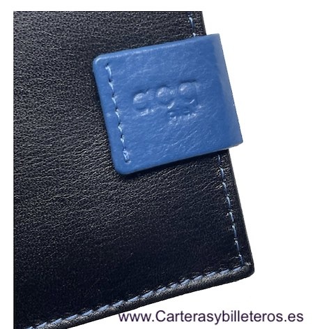 PORTEFEUILLE EN CUIR POUR HOMME AVEC PORTE-MONNAIE ET ​​PORTE-CARTES EXTENSIBLES 