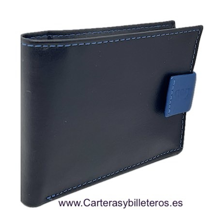 PORTEFEUILLE EN CUIR POUR HOMME AVEC PORTE-MONNAIE ET ​​PORTE-CARTES EXTENSIBLES 