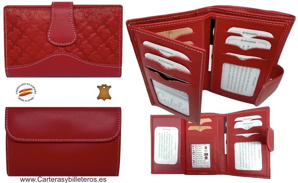 PORTEFEUILLE FEMME EN CUIR UBRIQUE TEDDY BEAR WALLET WITH FLAP COIN PURSE 