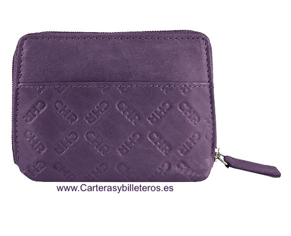 PORTEFEUILLE FEMME PORTE CARTES EN CUIR CACHAREL 