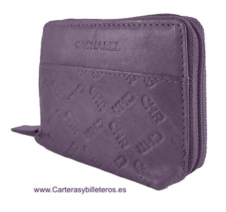 PORTEFEUILLE FEMME PORTE CARTES EN CUIR CACHAREL 