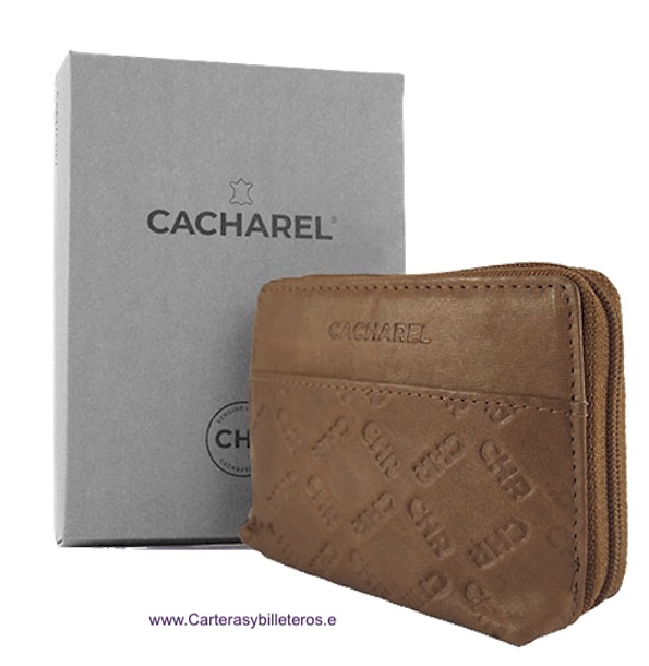 PORTEFEUILLE FEMME PORTE CARTES EN CUIR CACHAREL 