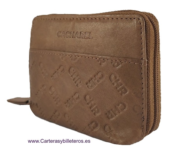 PORTEFEUILLE FEMME PORTE CARTES EN CUIR CACHAREL 