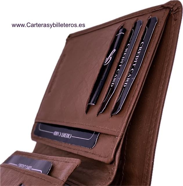 PORTEFEUILLE HOMME AVEC WALLET EXTRAFINO EN CUIR DE QUALITÉ 