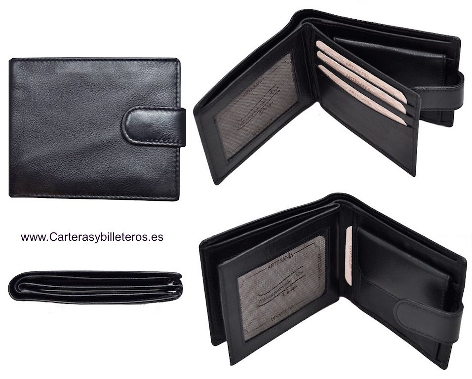 PORTEFEUILLE HOMME AVEC WALLET EXTRAFINO EN CUIR DE QUALITÉ 