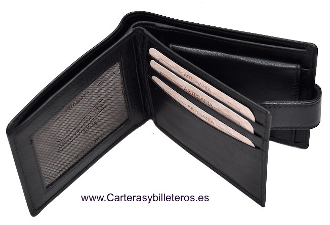 PORTEFEUILLE HOMME AVEC WALLET EXTRAFINO EN CUIR DE QUALITÉ 