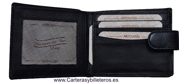 PORTEFEUILLE HOMME AVEC WALLET EXTRAFINO EN CUIR DE QUALITÉ 