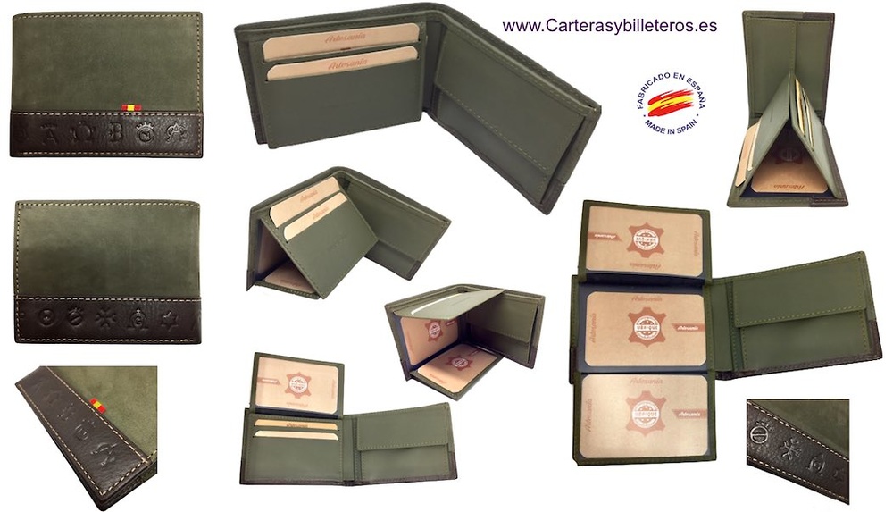 PORTEFEUILLE HOMME EN CUIR AVEC PORTE-CARTES TRIPLE 