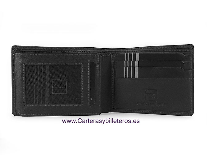 PORTEFEUILLE HOMME EN CUIR NAPA POUR 10 CARTES 