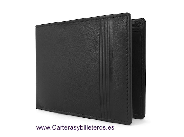 PORTEFEUILLE HOMME EN CUIR NAPA POUR 10 CARTES 