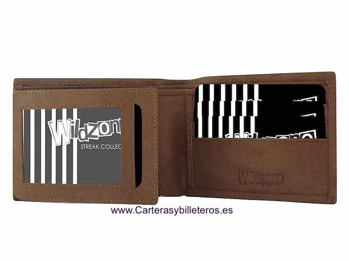 PORTEFEUILLE HOMME EN CUIR NAPA POUR 10 CARTES 