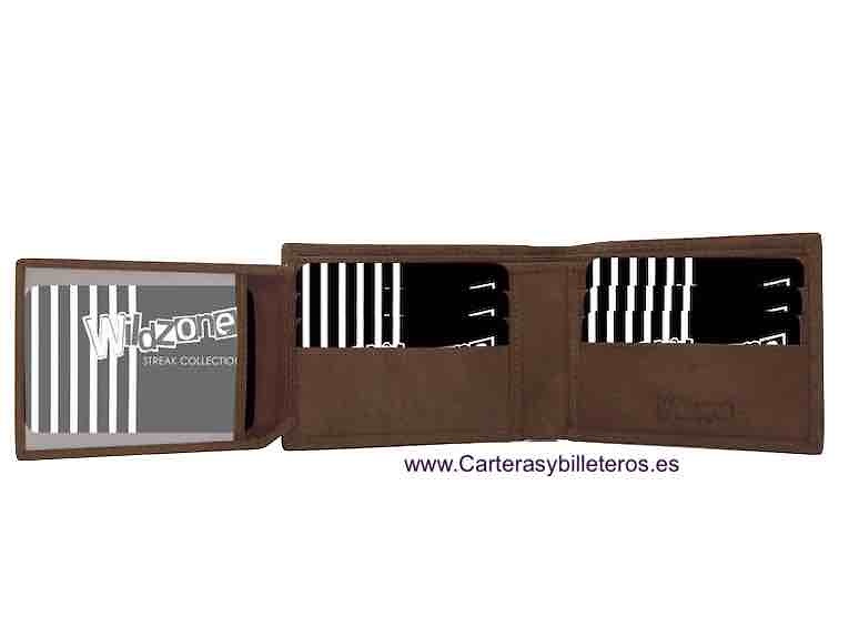 PORTEFEUILLE HOMME EN CUIR NAPA POUR 10 CARTES 