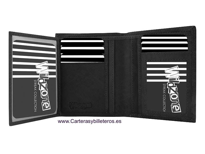 PORTEFEUILLE HOMME EN CUIR POUR 11 CARTES 