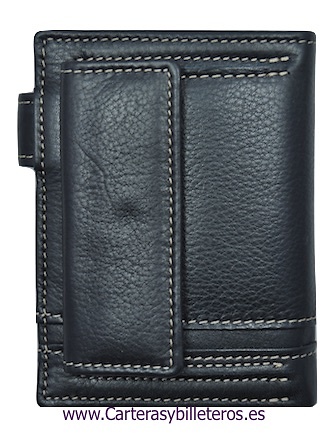 PORTEFEUILLE HOMME TITTO BLUNI CUIR DE LUXE AVEC DE MONNAIE 10 CARTES 