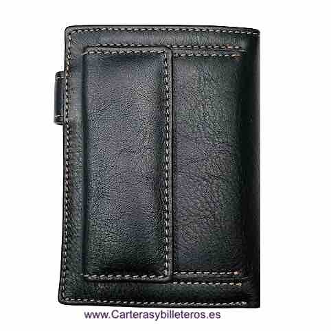 PORTEFEUILLE HOMME TITTO BLUNI CUIR DE LUXE AVEC DE MONNAIE 10 CARTES 