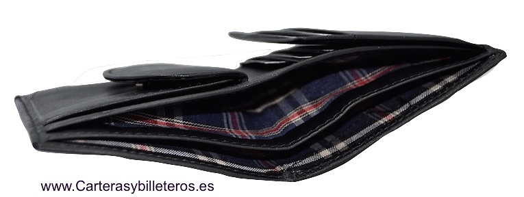 PORTEFEUILLE HOMME TITTO BLUNI CUIR DE LUXE AVEC PORTE-MONNAIE GRAPHITEC 