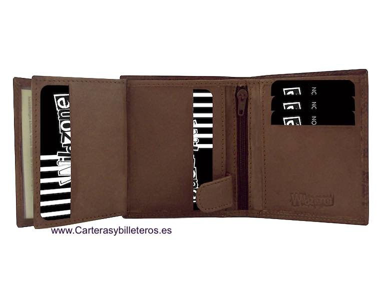 PORTEFEUILLE PORTECARTES POUR HOMME EN CUIR POUR 13CARTES 