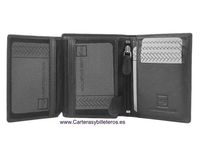 PORTEFEUILLE PORTECARTES POUR HOMME EN CUIR POUR 13CARTES 