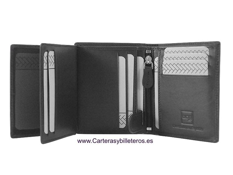 PORTEFEUILLE PORTECARTES POUR HOMME EN CUIR POUR 13CARTES 