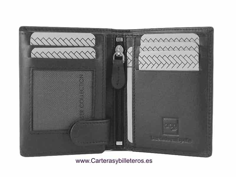 PORTEFEUILLE PORTECARTES POUR HOMME EN CUIR POUR 13CARTES 