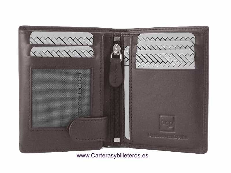 PORTEFEUILLE PORTECARTES POUR HOMME EN CUIR POUR 13CARTES 