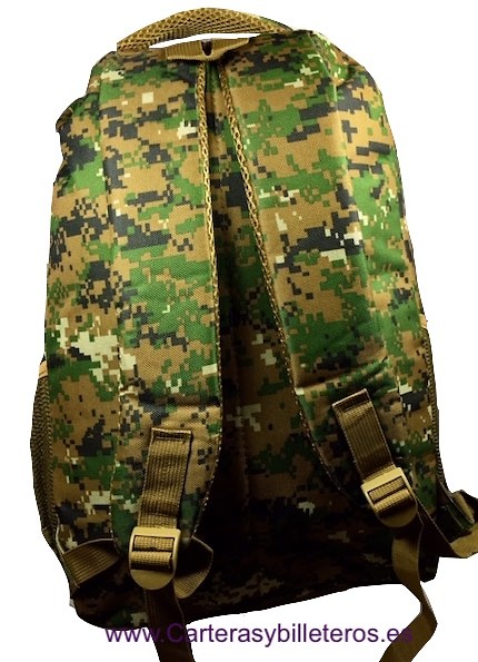 SAC À DOS CAMOUFLAGE AVEC ÉPAULE ET POIGNÉE REMBOURRÉS 