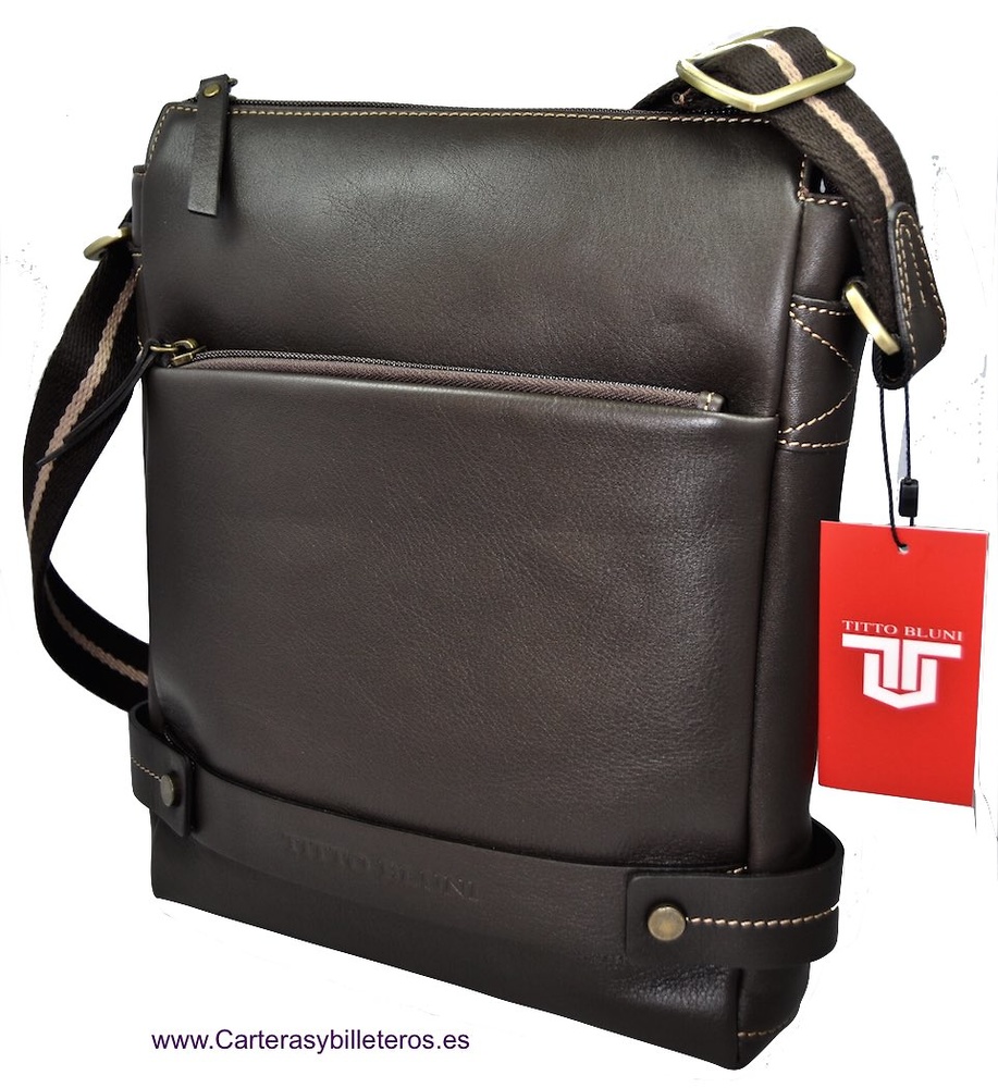 SAC À MAIN EN CUIR DE LUXE UBRIQUE MARQUE TITTO BLUNI GRANDE 