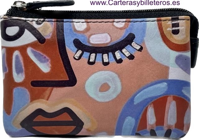 SAC À MAIN EN CUIR POUR FEMMES, PEINTURE CUBISTE, À TROIS COMPARTIMENTS 