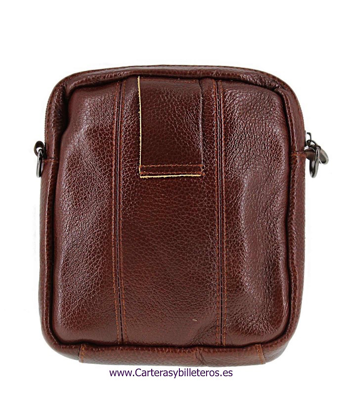 SAC A MAIN POUR HOMMES EN CUIR AVEC EPAULE ET CEINTURE 