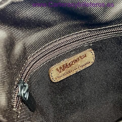 SAC EN CUIR POUR HOMME DE MARQUE WILDZONE AVEC POCHES EXTÉRIEURES ET INTÉRIEURES 2 COULEURS 