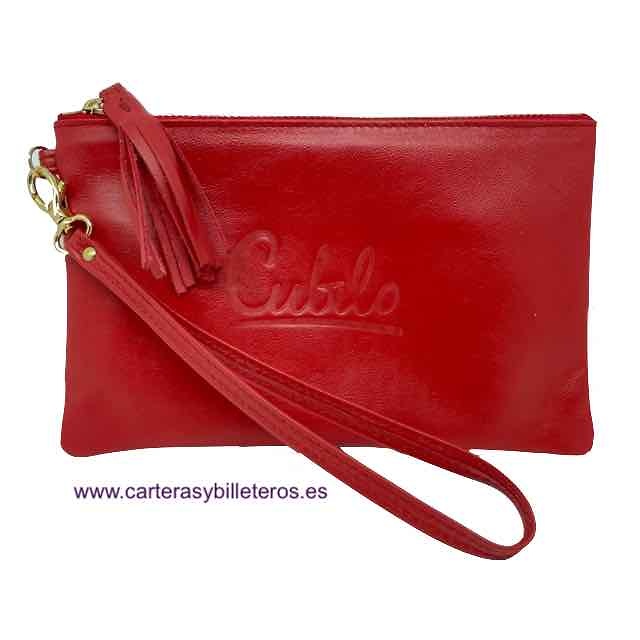 SAC PORTEFEUILLE À MAIN POUR FEMMES EN CUIR LUXURY ESPAGNOL DE MARQUE CUBILO -3 COULEURS- 