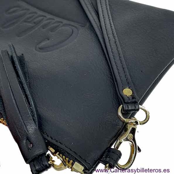 SAC PORTEFEUILLE À MAIN POUR FEMMES EN CUIR LUXURY ESPAGNOL DE MARQUE CUBILO -3 COULEURS- 