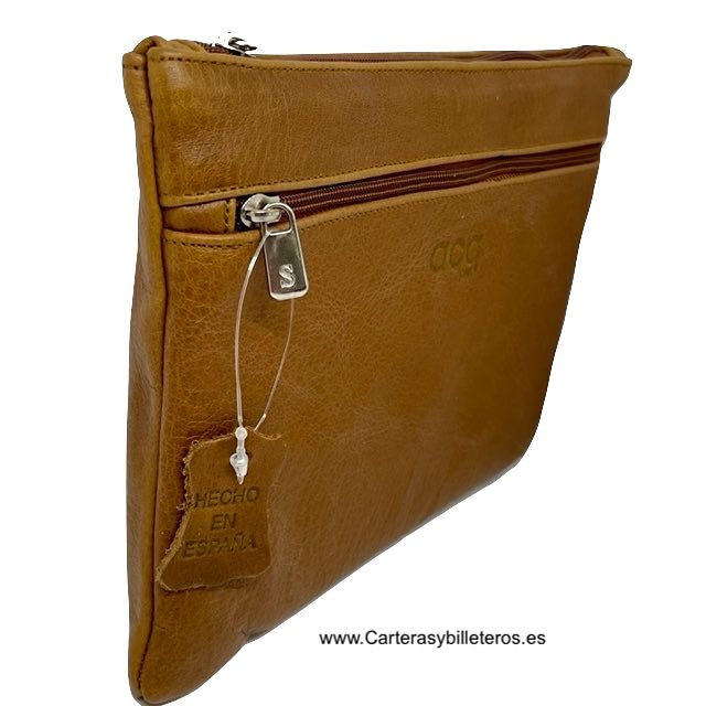 SAC PORTFOLIO EN CUIR UBRIQUE 3 COULEURS 