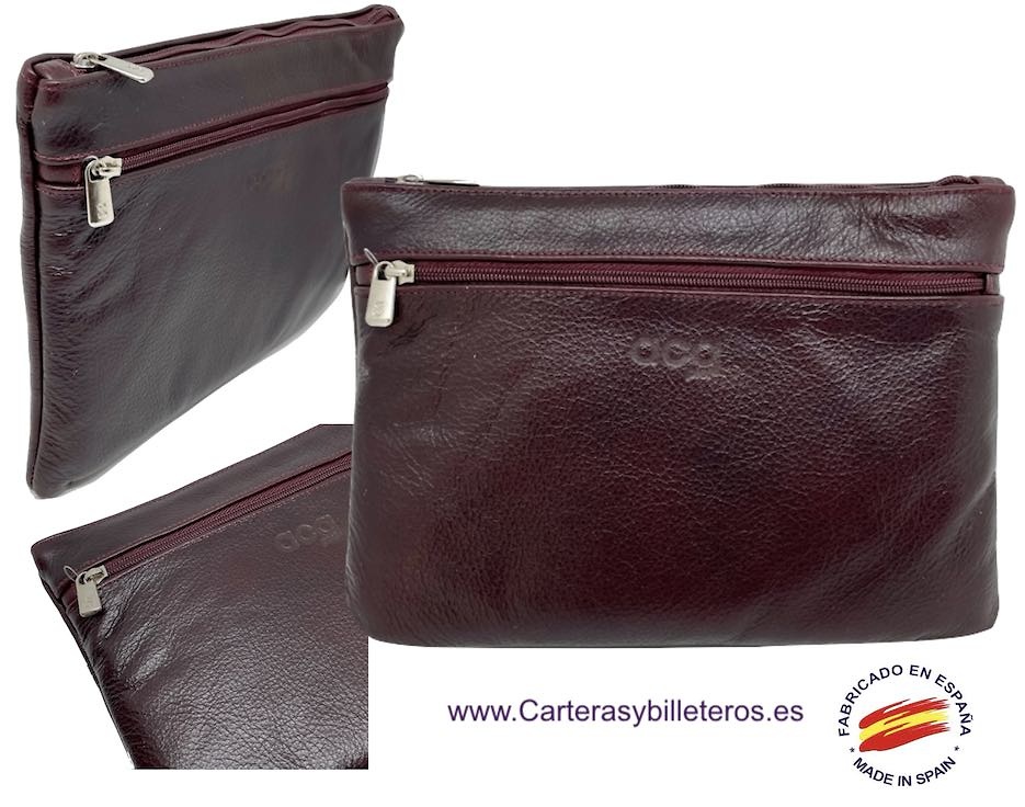 SAC PORTFOLIO EN CUIR UBRIQUE 3 COULEURS 