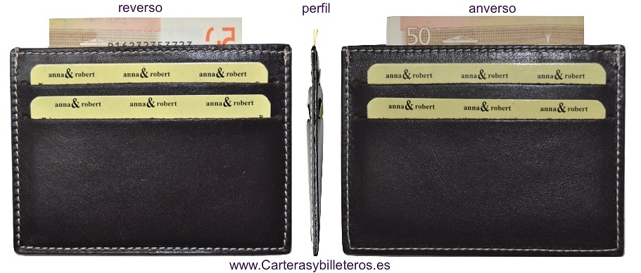 SUPER FINE EN CUIR PORTE-CARTES PORTEFEUILLE 