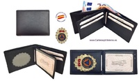  PORTE-PORTEFEUILLE EN CUIR UBRIQUE PROTECTION  CIVIL GUARD AVEC PORTEFEUILLE