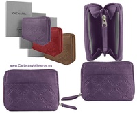 PORTEFEUILLE FEMME PORTE CARTES EN CUIR CACHAREL