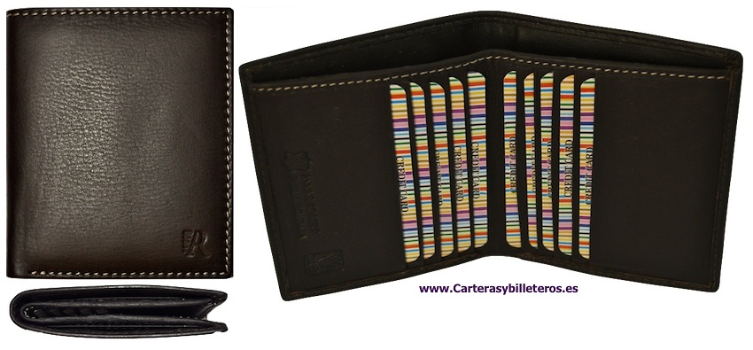 ALTA QUALITÀ LEATHER WALLET TITOLARE 