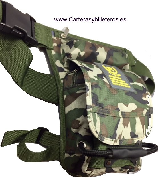 BORSA DA PORTARE NELLA VITA SUPPORTATA NELLA GAMBA IN CAMOUFLAGE 