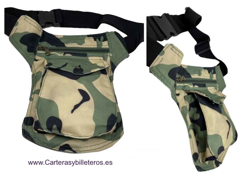 BORSA DA PORTARE NELLA VITA SUPPORTATA NELLA GAMBA IN CAMOUFLAGE 