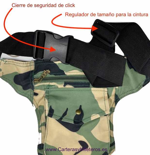 BORSA DA PORTARE NELLA VITA SUPPORTATA NELLA GAMBA IN CAMOUFLAGE 