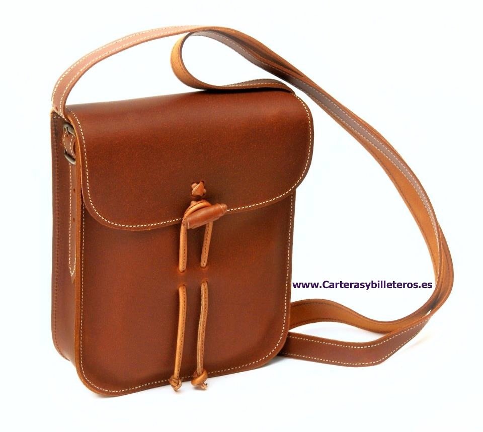 BORSA PICCOLA CUOIO ENGRASSATA UNISEX 