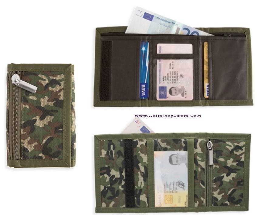 ORTFOLIO DI CACCIA AL CAMOUFLAGE PER GUIDE ARMI CON BIGLIETTO 