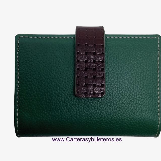 PICCOLA BORSA DA DONNA IN PELLE MADE IN SPAIN MOLTO COMPLETA + COLORI 